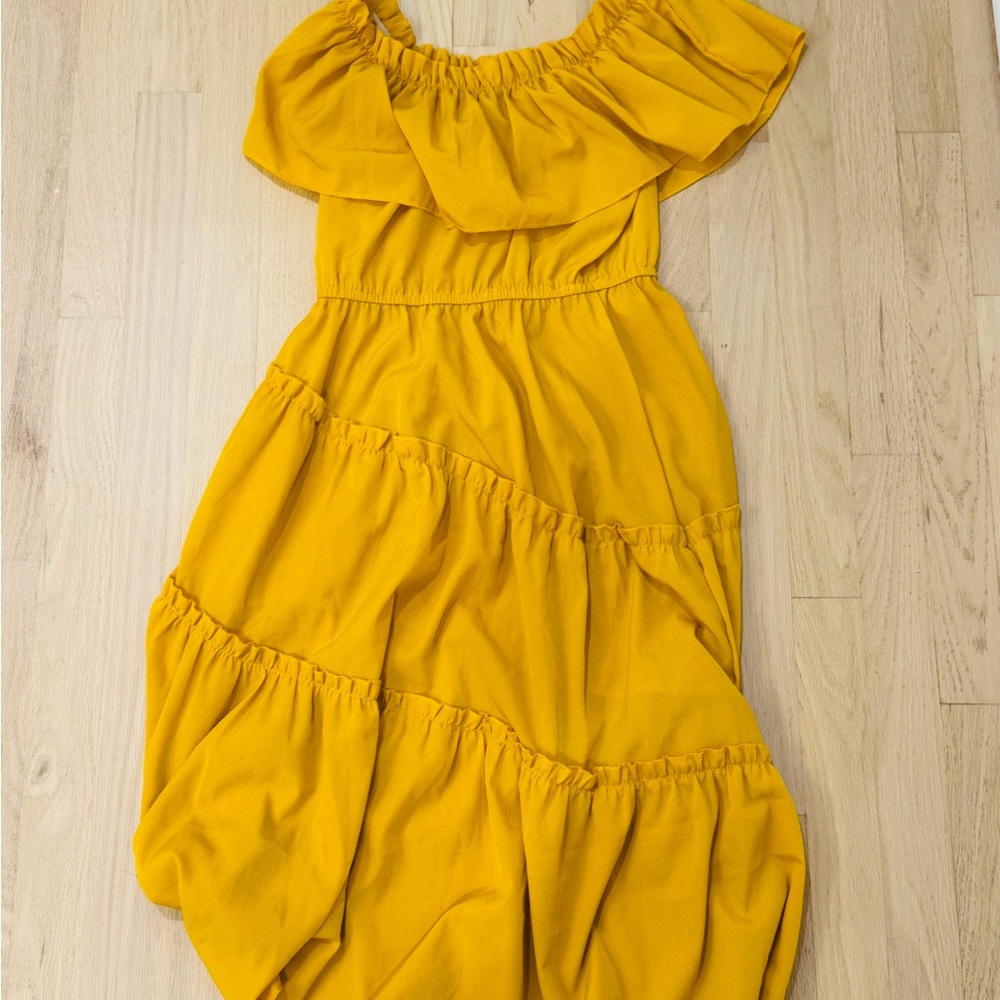 Charming Yellow Kids Dress